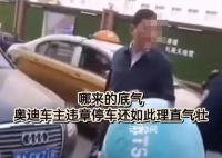 交警处罚违停奥迪遭怼:看给你傲的