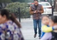 多地立法处罚过马路玩手机 低头族存在极大的安全隐患