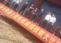 小麦机收大比武主持人一句话引热议 说不要让领导晒这大太阳