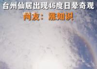 浙江仙居太阳像戴了美瞳 网友：太阳像戴了美瞳