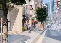 东京大楼爆炸瞬间 有人高喊快逃