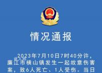 廉江回应有人持刀在幼儿园行凶 案件起因及遇害者的身份还在调查核实中
