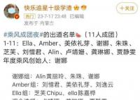 《浪姐4》成团名单曝光 最终十一位姐姐获得了成团出道的名额
