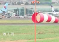 台风卡努登陆韩国 济州岛巨浪滔天