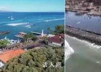 航拍对比夏威夷毛伊岛火灾前后 树木房屋悉数烧毁