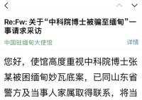 驻缅使馆称正全力解救中科院博士 中科院博士被骗至缅甸至今已一年