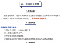 一地奖励初婚夫妇:现金1000元