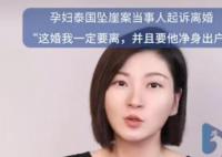 泰国坠崖案女子称离婚要很多材料 称自己已签署起诉状