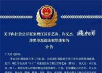 网红歌手被征集犯罪线索 有多人投案