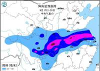7省市部分地区将有暴雨大暴雨 大范围强降雨即将上线