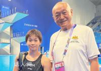 全红婵花式热身 目标：全力冲击单人和双人的2枚金牌