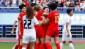 中国女足7-0大胜摘铜 将参加奥运预选赛