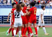 中国女足7-0大胜摘铜 将参加奥运预选赛