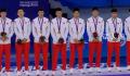 中国男篮领奖表情 中国男篮全体队员出席表情严肃