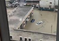 广东湛江暴雨致部分路段车泡水 城区多处出现渍水