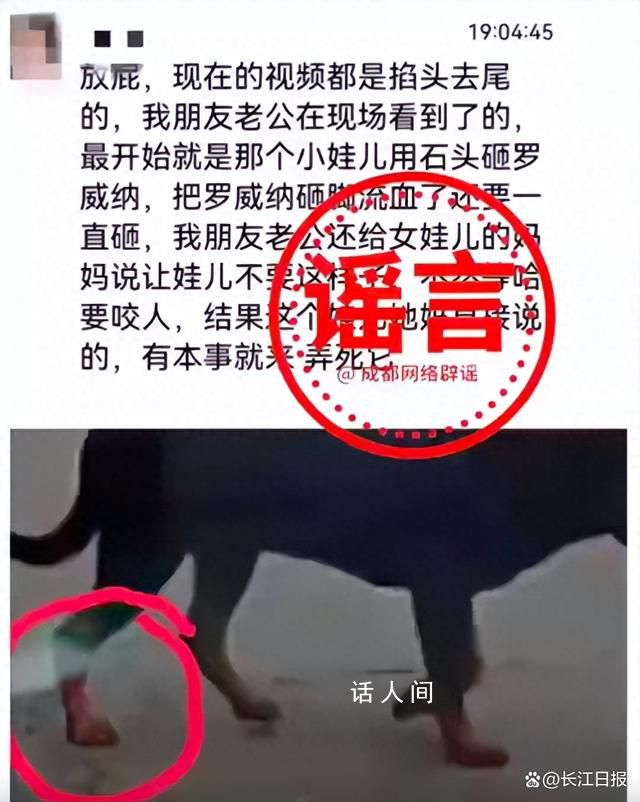 成都警方辟谣被咬女童4大谣言 女童及其母亲未有攻击黑狗行为