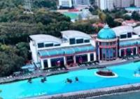 烟台旅游大世界塌陷修复完成 全新扭王字块挡浪坝亮相海滨