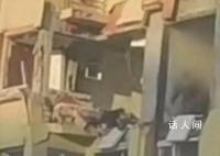 哈尔滨煤气罐爆炸 楼体被炸出大洞