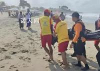 仲尼巴厘岛溺水救援现场曝光 妻子掩面哭泣