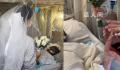 女子在病床前与患癌男友互戴戒指 这一感人的瞬间被医生和家人见证