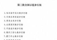 这8条街被确认为全国示范步行街 获评第三批全国示范步行街