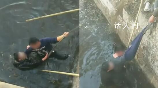 男子跳河拒救援 上岸后被路人扇巴掌