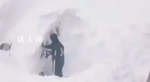 暴雪后车主们开盲盒式挖雪寻车 认车靠猜找车靠挖