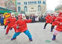 广东“小醒狮”勇闯黑龙江 蔡李佛醒狮舞到了尔滨