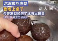 拔丝冻梨上桌 东北人也懵了