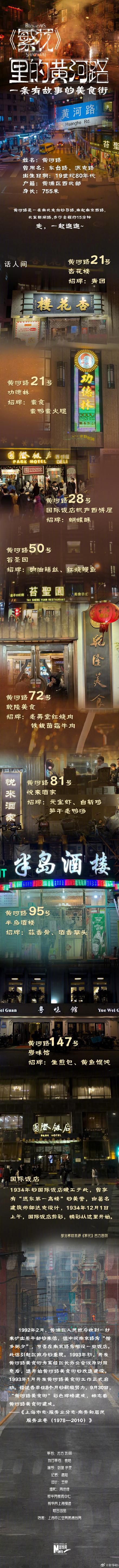 繁花里的黄河路是条美食街 步行全程约15分钟