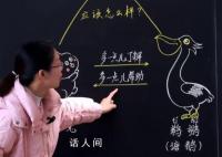 浙江一语文老师板书走红 吸引了小朋友们的注意