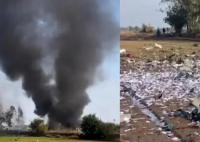 泰国烟花厂爆炸事故已致23人死亡 现场黑烟滚滚碎片残骸散落一地