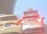 交警冒死挡停时速130失控汽车 成功救出小车司机
