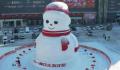 沈阳20米大雪人亮相引游客打卡 给这个寒冷的冬天注入了一抹暖意